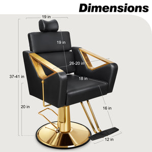 Gold Salon Chair BS-129-OE