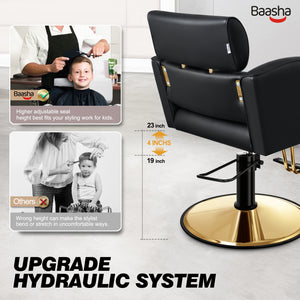 Baasha Gold Salon Chair BS-131