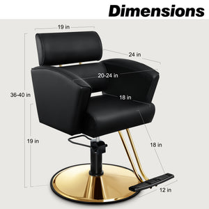 Baasha Gold Salon Chair BS-131