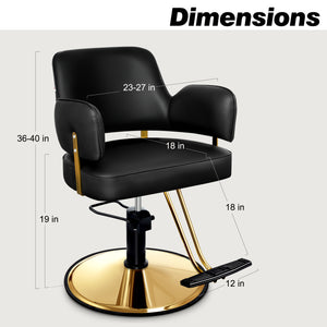 Baasha Gold Salon Chair BS-132