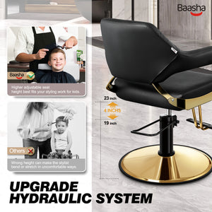 Baasha Gold Salon Chair BS-134