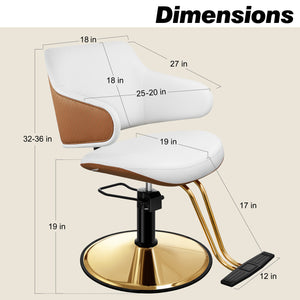 Baasha Gold Salon Chair BS-139