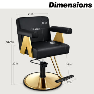Baasha Gold Salon Chair BS-143