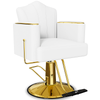 Gold White Reclining Salon Chair BS-152