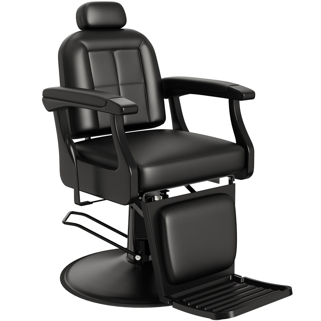 Modern Reclining Barber Chair Heavy Duty Salon Chair | Baasha BS-213 ...