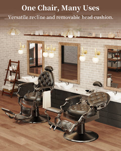 All Black Barber Chair BS-154