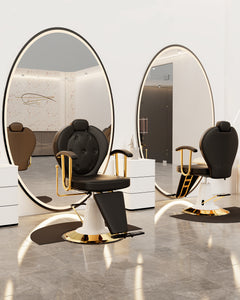 Gold Reclining Salon Chair BS-122