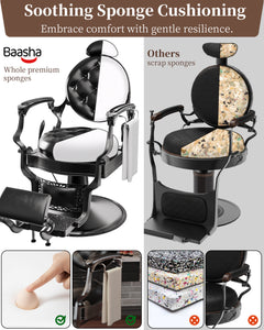 All Black Barber Chair BS-154