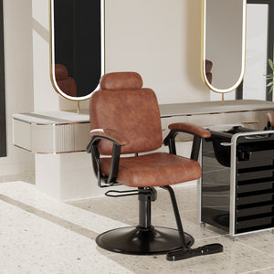 Black Reclining Salon Chair-BS192