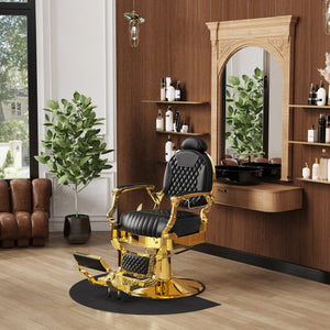 Black and Gold Barber Chair BS-190