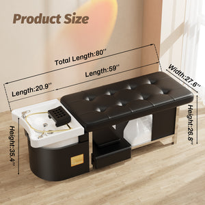 Baasha Professional Massage Shampoo Bed