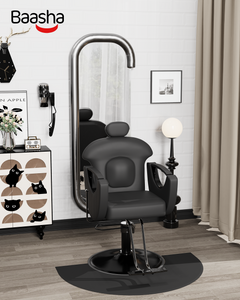 All Black Reclining Salon Chair BS-92