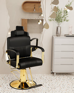 Reclining Gold Salon Chair BS-141