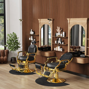 Black and Gold Barber Chair BS-190