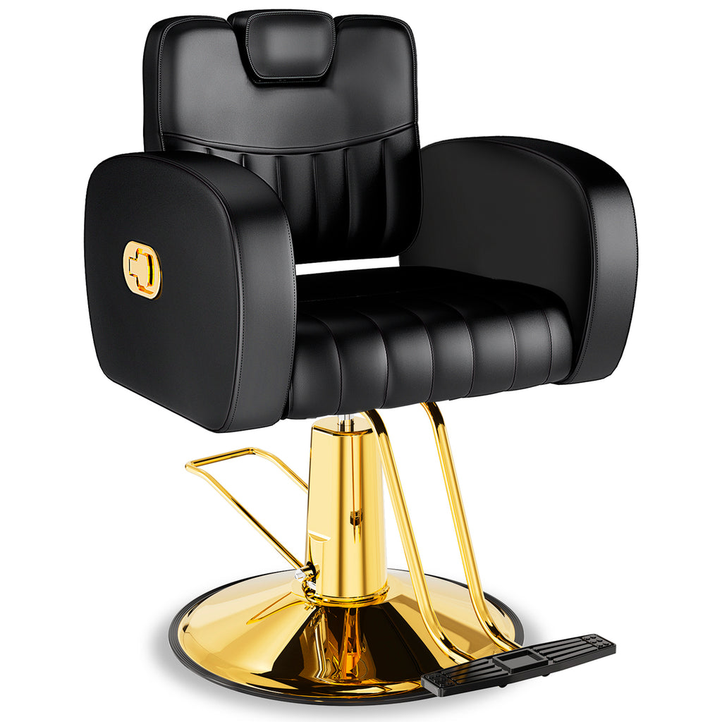 Gold Reclining Salon Chair BS-135