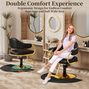 Black and Gold Salon Chair BS-216