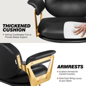 Baasha Gold Salon Chair BS-126