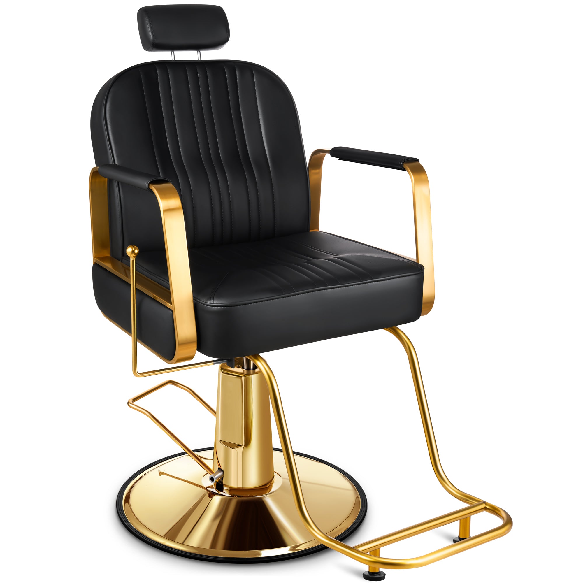 Gold and outlet black barber chair